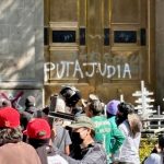 A pichação contra a presidenta mexicana A pichação contra a presidenta mexicana