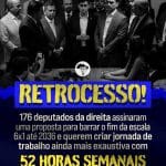 Deputados de direita não querem que trabalhador tenha folga